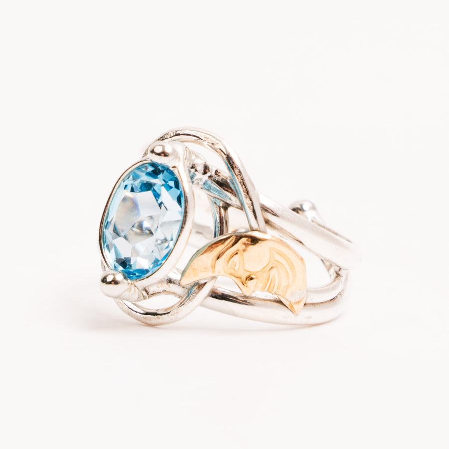 Topaz, Blue- Ring