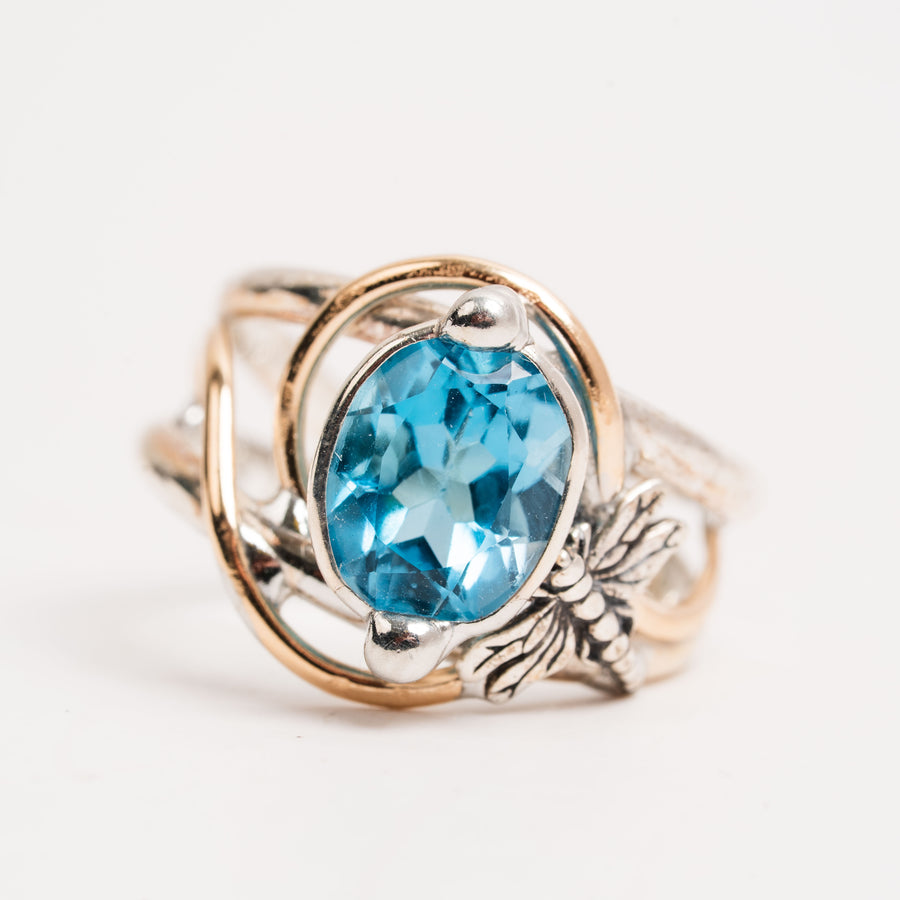 Topaz, Blue- Ring
