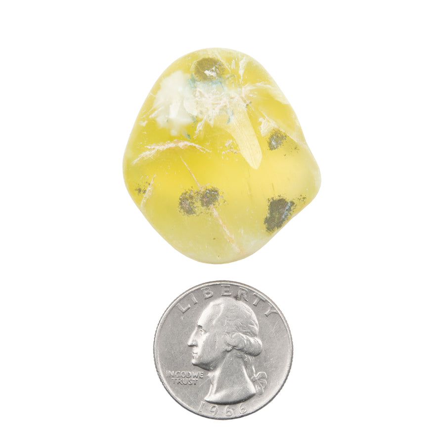 Yellow Prehnite - Polished, Freeform