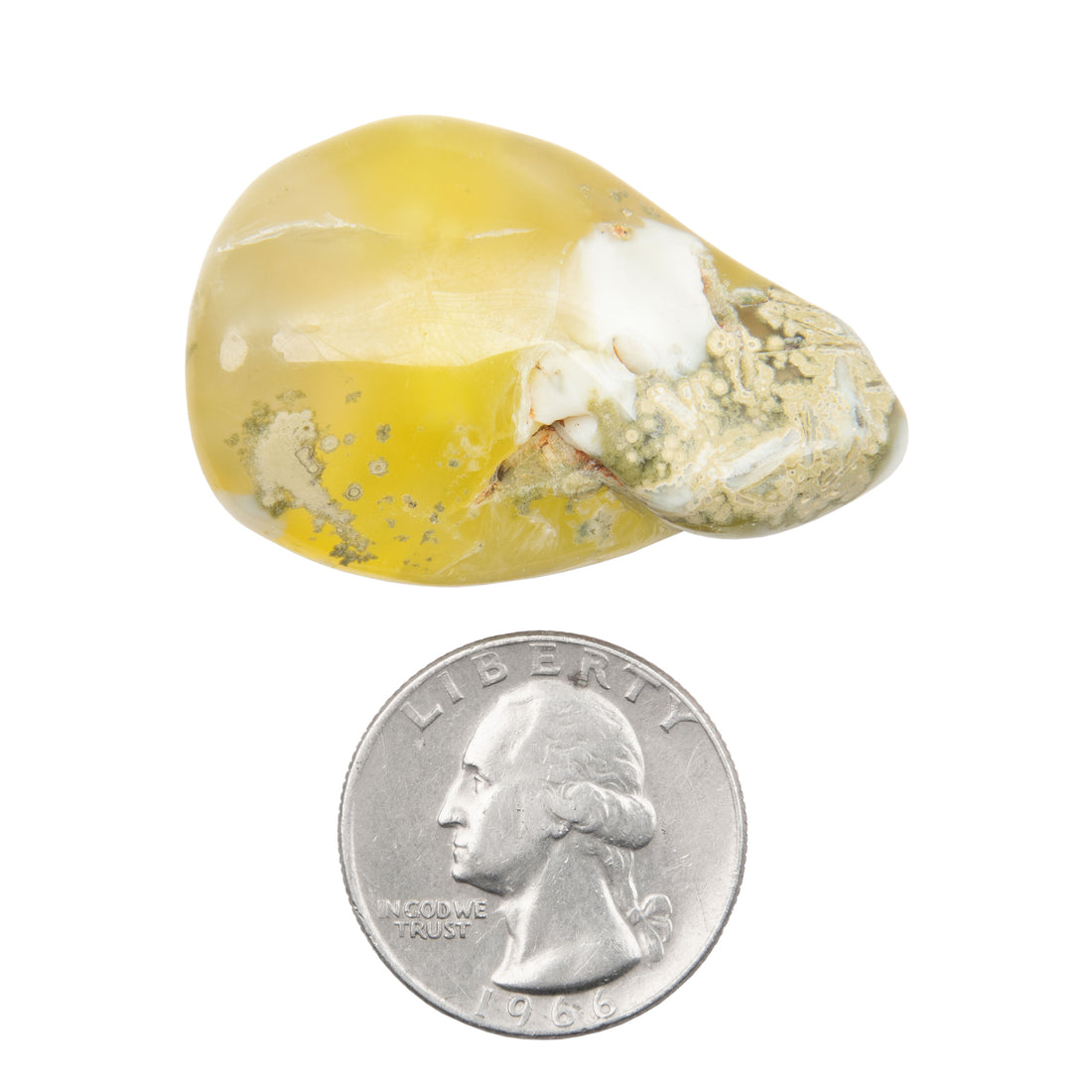 Yellow Prehnite - Polished, Freeform