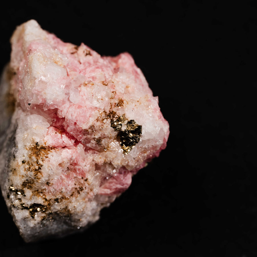Rhodochrosite with Quartz and Fluorite