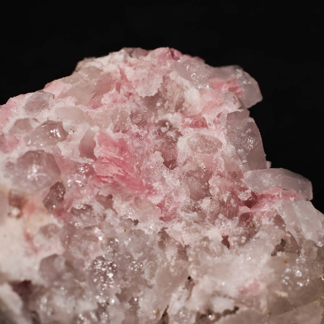 Rhodochrosite with Quartz and Fluorite