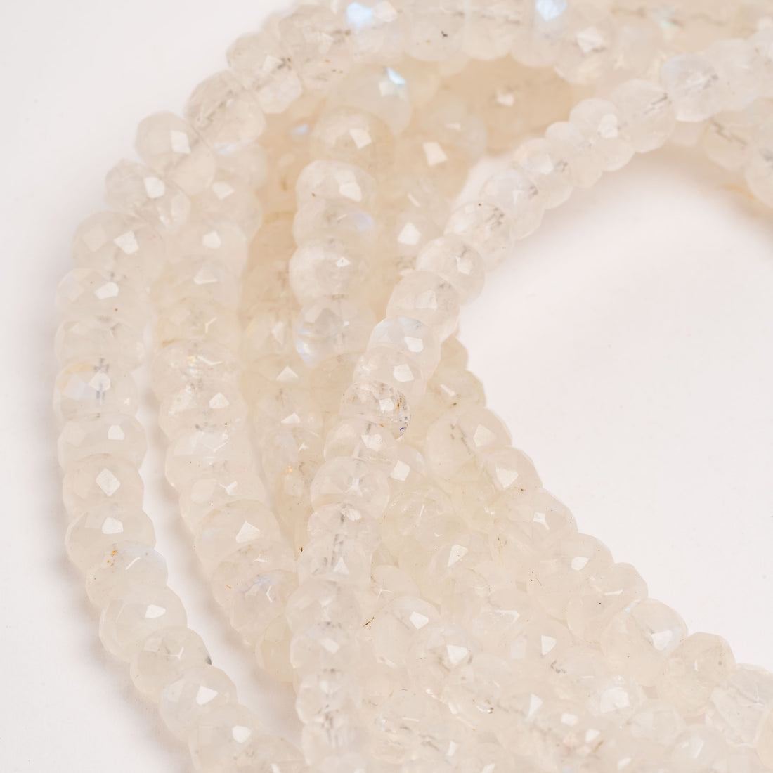 Moonstone -  Faceted Beaded Necklace