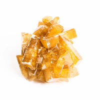Yellow Barite on Fluorite - Bladed Cluster
