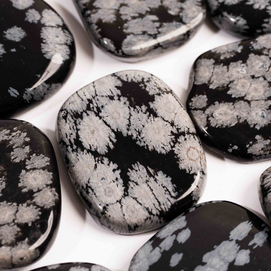 Obsidian - Snowflake, Small Soapstones