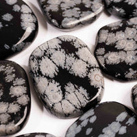 Obsidian - Snowflake, Small Soapstones