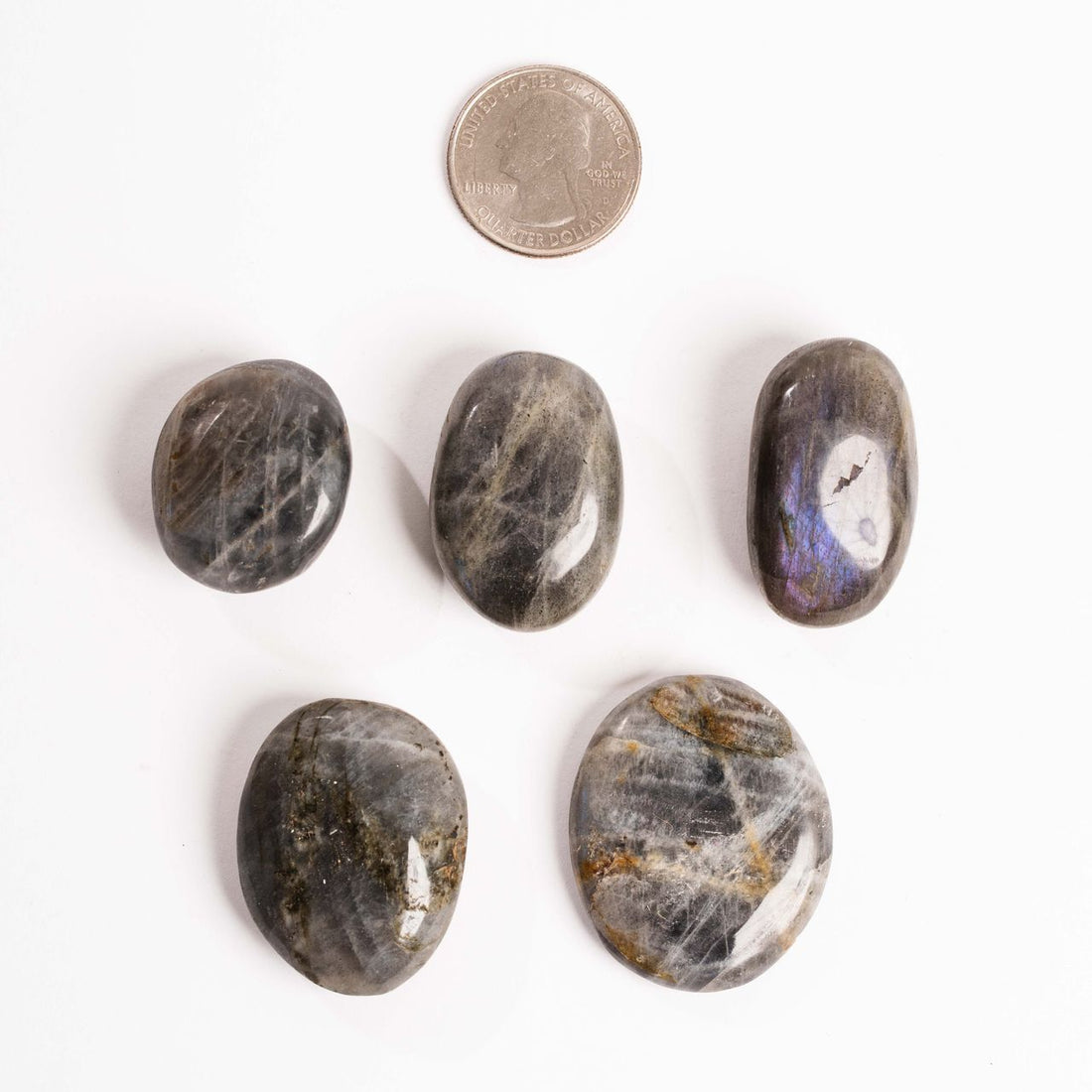 Labradorite, Blue/Purple Flash - Palms