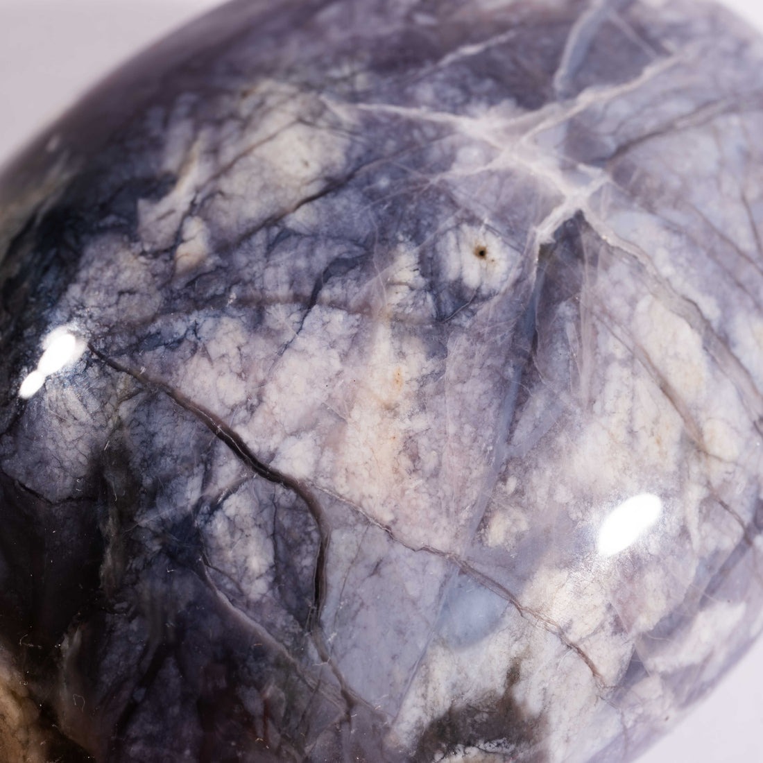 Purple Chalcedony - Palm, Polished