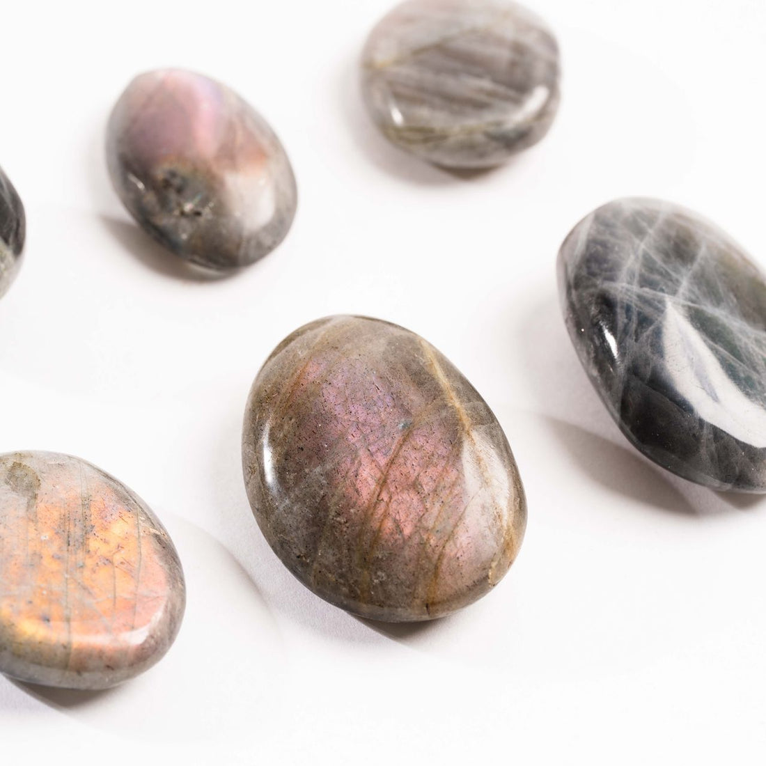 Labradorite, Pink/Purple Flash - Palms