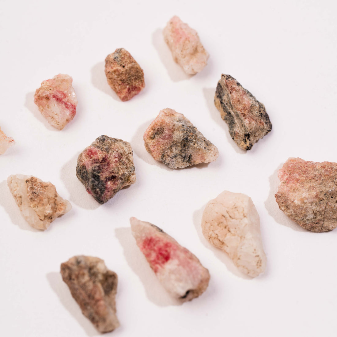 Tugtupite - Small, Rough, Intuitive Picks