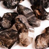 Smoky Elestial Quartz – Dark Multi-Faceted Cluster(s)