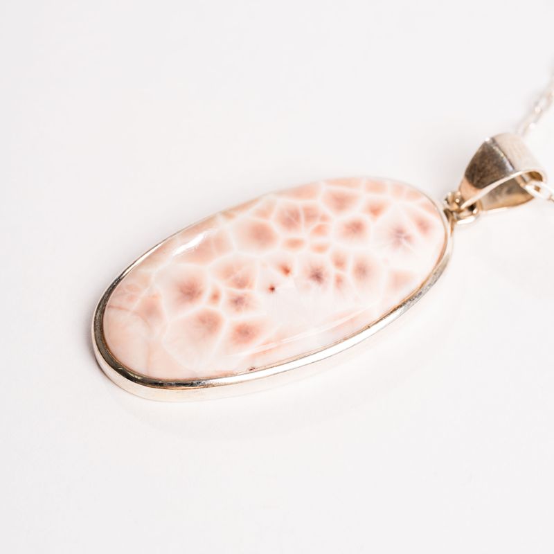 Pink Larimar + Natrolite - Pendant