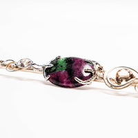 Hedenbergite, Danburite & Ruby in Zoisite Wand