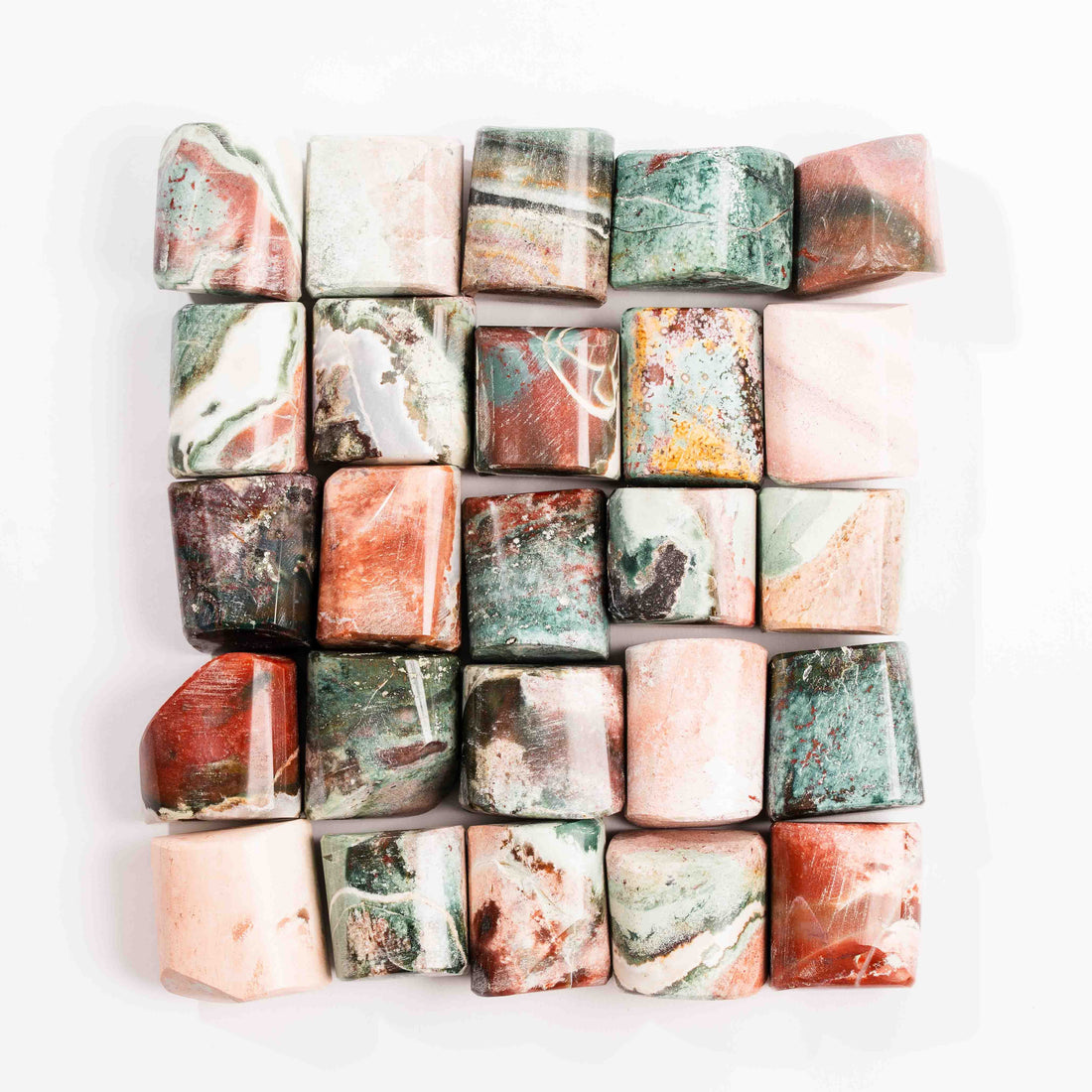 Jasper, Unicorn - Polished, Rounded Cube(s)