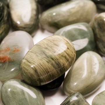 Jasper, Green Hair - Tumbled Stone(s)