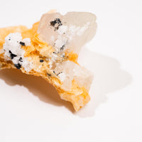 Fluorite, Light Green/Pink w. Black Tourmaline