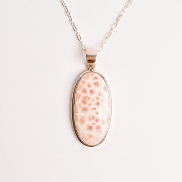 Pink Larimar + Natrolite - Pendant