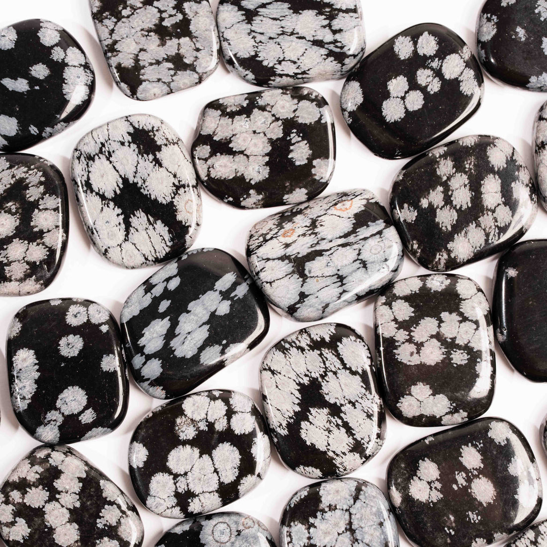 Obsidian - Snowflake, Small Soapstones