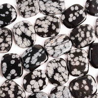 Obsidian - Snowflake, Small Soapstones