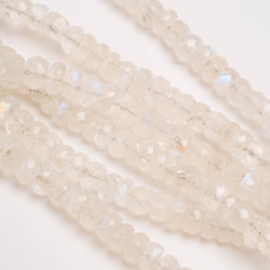 Moonstone -  Faceted Beaded Necklace