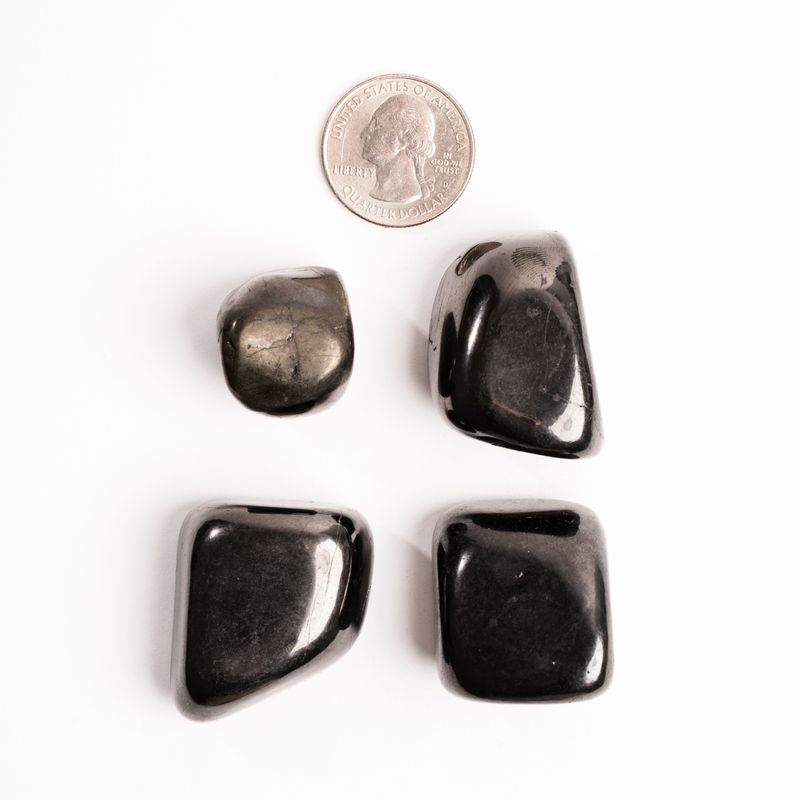Shungite, Petrovsky - Tumbled Stones