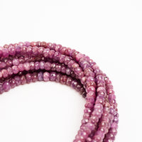 Ruby -  Faceted Beaded Necklace