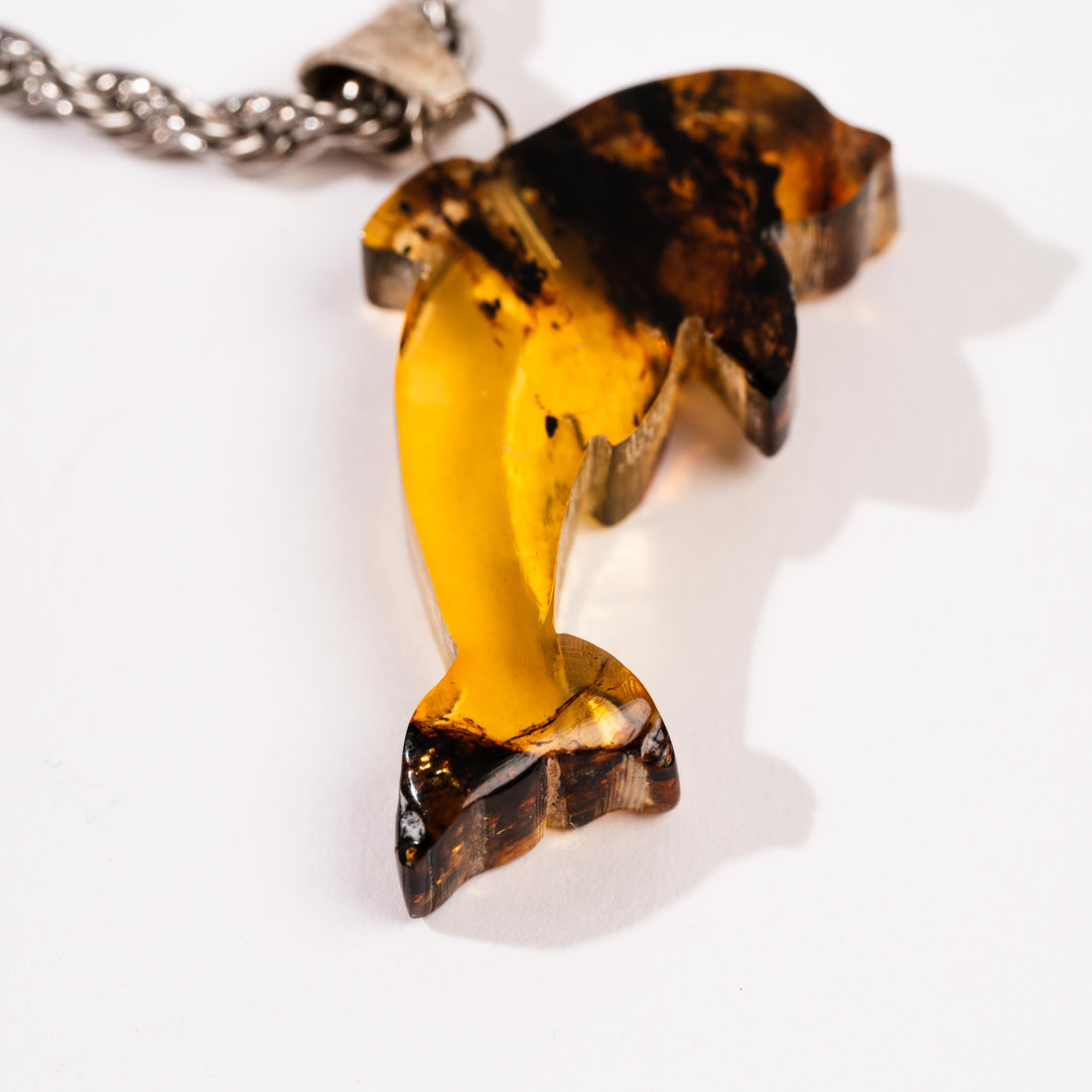 Amber - Pendant, Dolphin