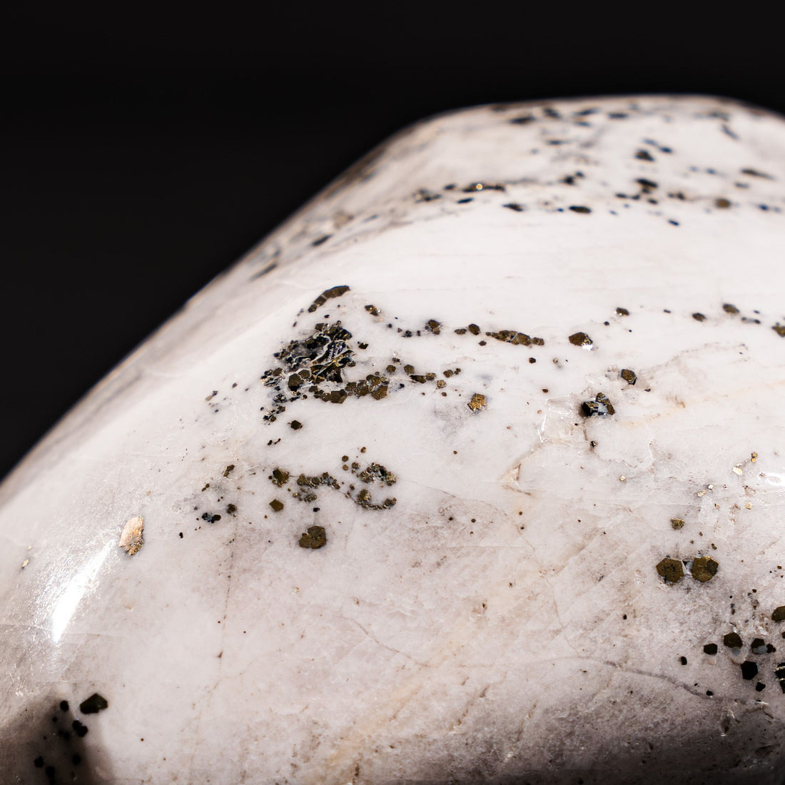 Calcite, Mangano w/ Pyrite  - Freeform