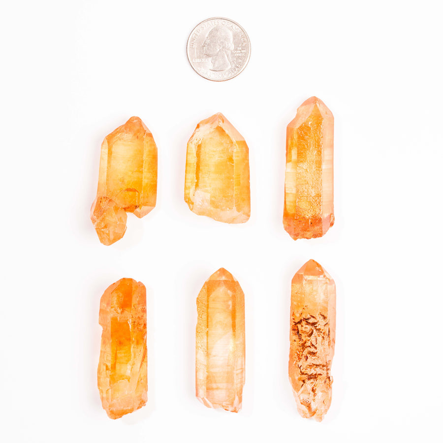 Tangerine Quartz, Intuitive Picks - Earth Love Gallery Collection