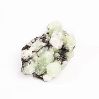 Prehnite w/ Black Quartz - Rough