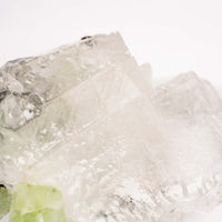 Prehnite w/ Black Quartz - Rough