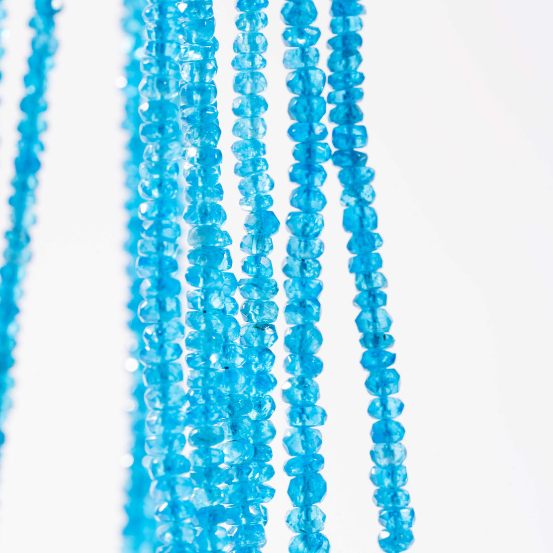Apatite, Blue - Faceted Bead Necklace