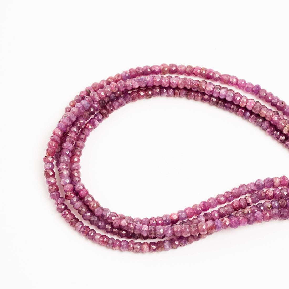 Ruby -  Faceted Beaded Necklace