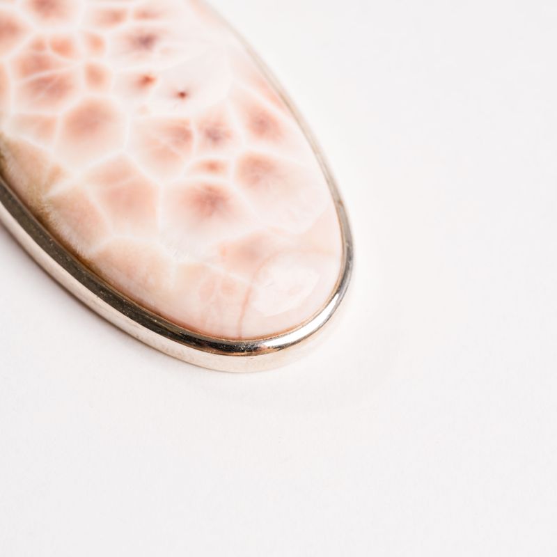 Pink Larimar + Natrolite - Pendant