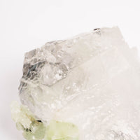 Prehnite w/ Black Quartz - Rough