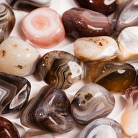 Agate - Botswana, Darker, Tumbled Stone(s)