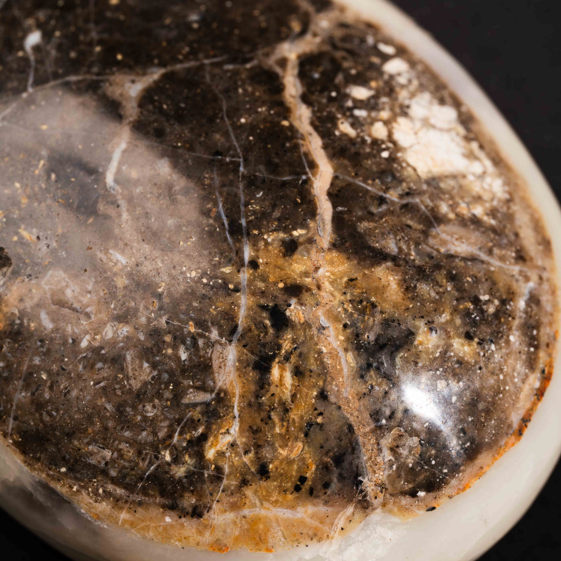 Pink Opal - Palm, Polished