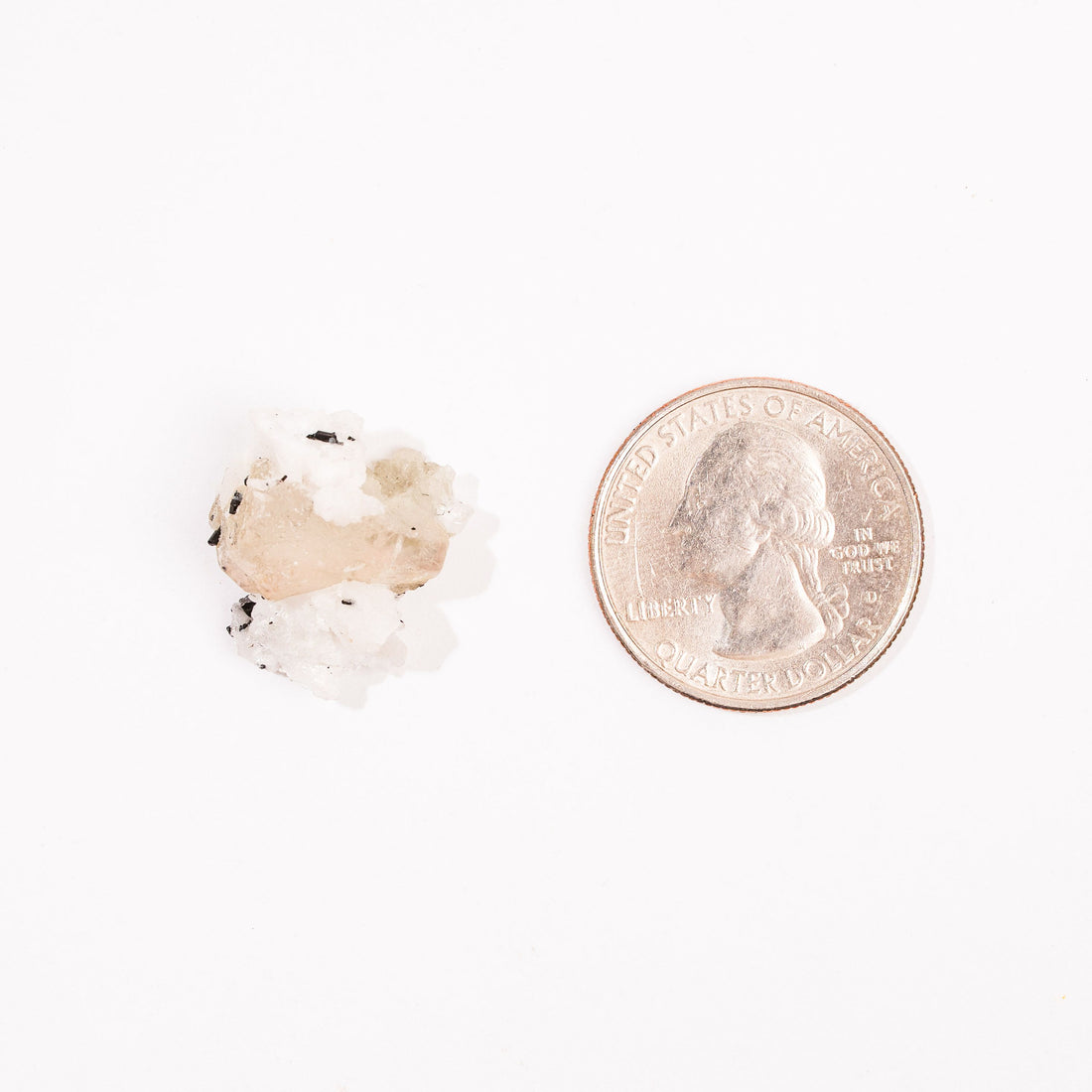 Fluorite, Green w. Black Tourmaline - Small