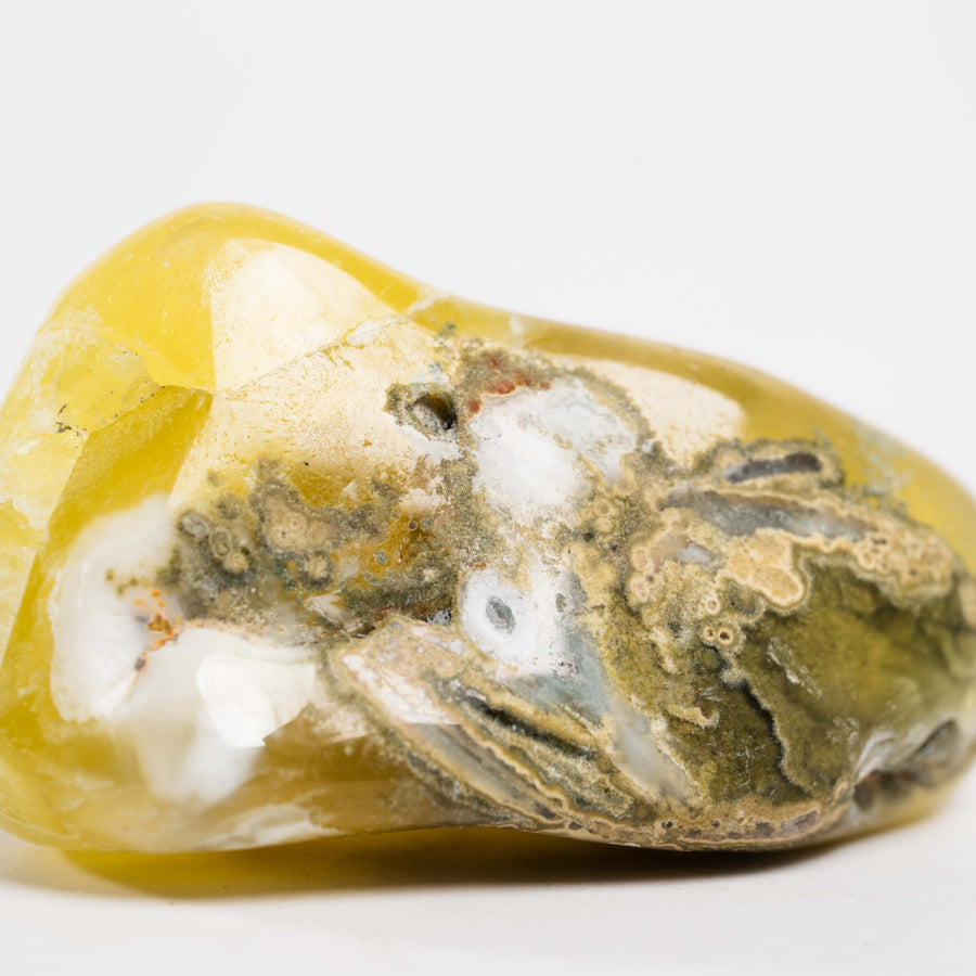 Yellow Prehnite - Polished