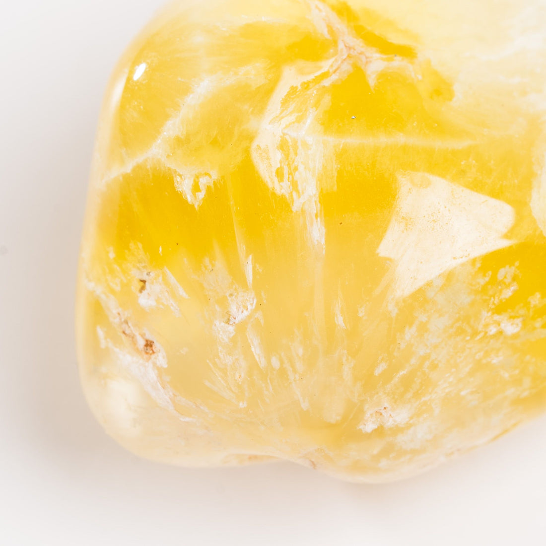 Yellow Prehnite - Polished