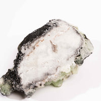 Prehnite w/ Black Quartz - Rough