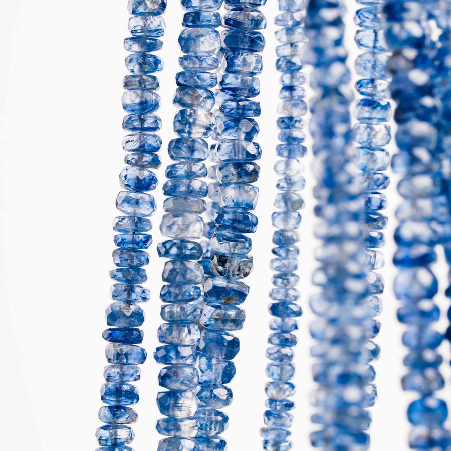 Kyanite, Blue -  Faceted Beaded Necklace