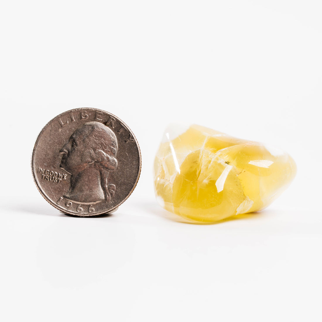 Yellow Prehnite - Polished