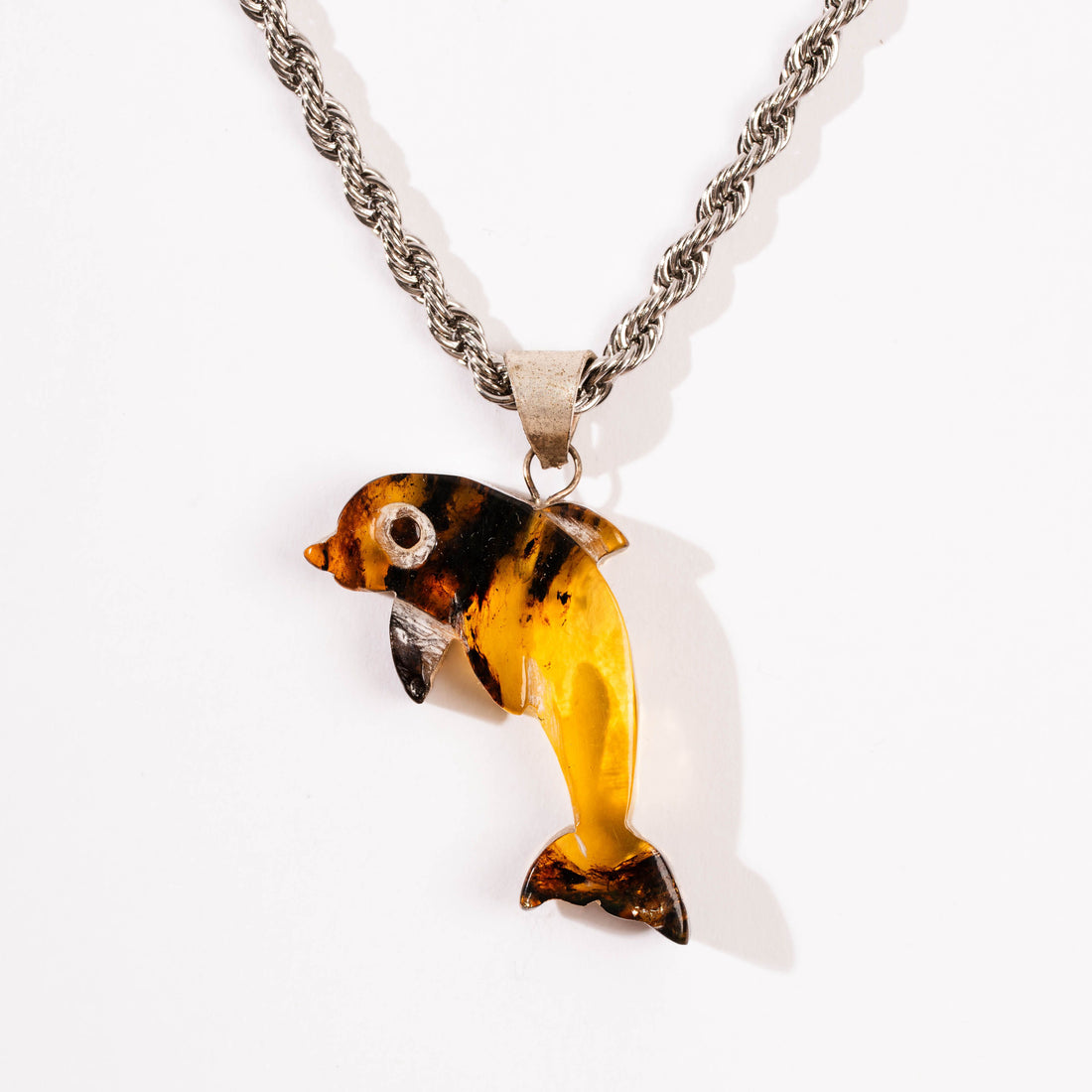 Amber - Pendant, Dolphin