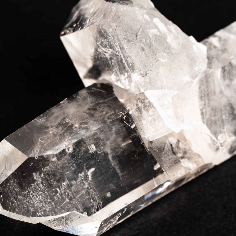 Clear Quartz - Parallel Growth Twin – Pink Heart Healing