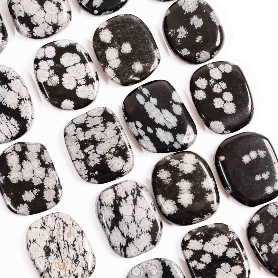 Obsidian - Snowflake, Small Soapstones