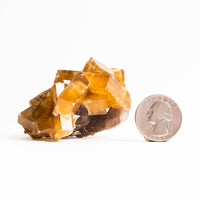 Yellow Barite on Fluorite - Bladed Cluster