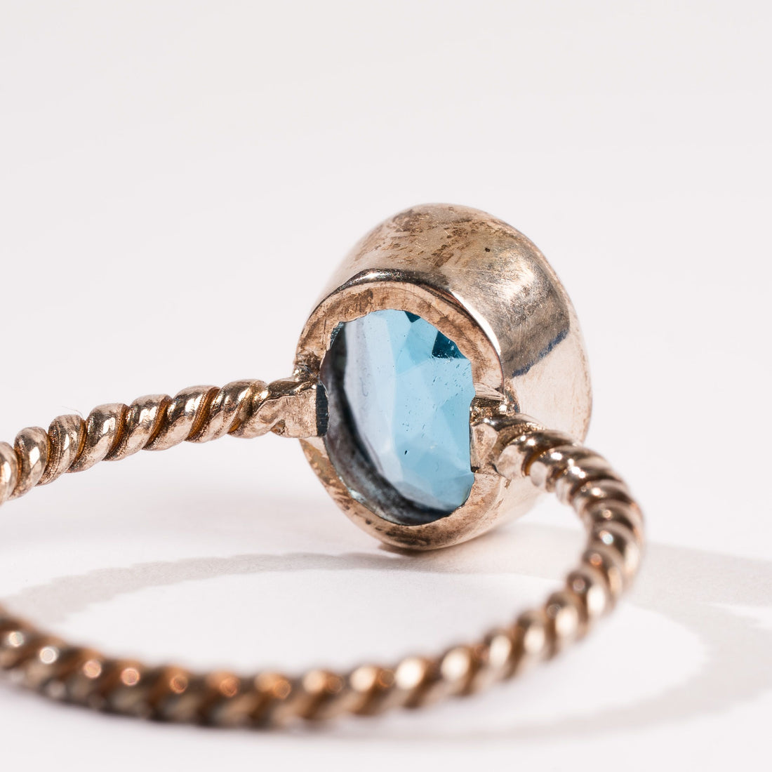 Blue Topaz - Oval Ring