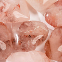 Quartz w/ Hematite - A/B-Grade, Polished, Heart(s)