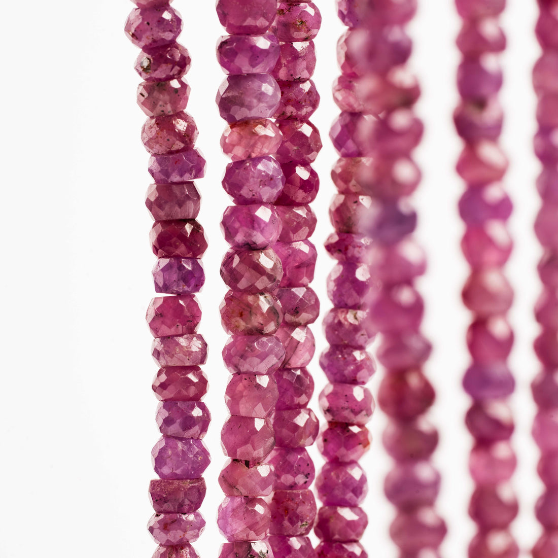 Ruby -  Faceted Beaded Necklace